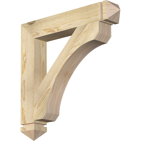 Ekena Millwork Legacy Arts & Crafts Rough Sawn Bracket, Douglas Fir, 4"W x 26"D x 26"H BKT04X26X26LEC03RDF - main